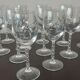 12 verres à liqueur en cristal 1950