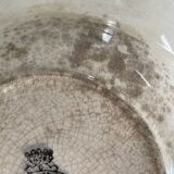 Large deep plate Longwy old Rouen