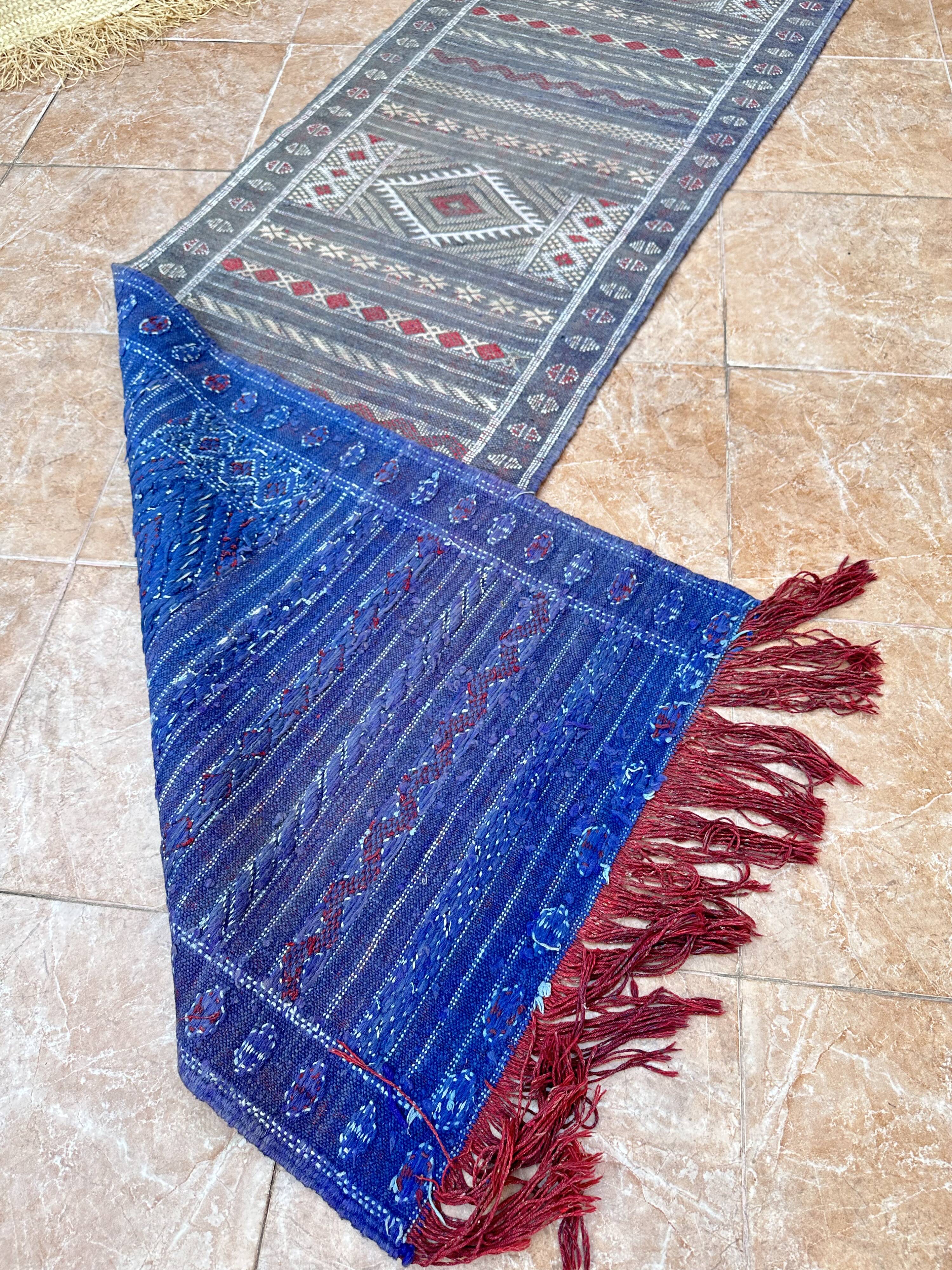 Traditional Berber handmade Moroccan Tiffany hallway rug