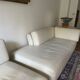 Vintage leather daybed and chaise longue by Habitat