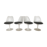 Series of 4 chairs model "Tulip" by Eero Saarinen for Knoll Edition