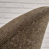 1960s, Danish armchair, furniture wool/cotton fabric, teak wood.