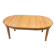 Table ovale en merisier naturel