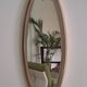 1960s Oval Wall Mirror with Brass Frame by Sant'Ambrogio De Berti