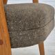 Fauteuil danois, meuble en tissu laine/coton, bois de teck, années 1960