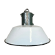 Industrial White Enamel Industrial Lamp with Cast Aluminium Top from EOW, 1950s