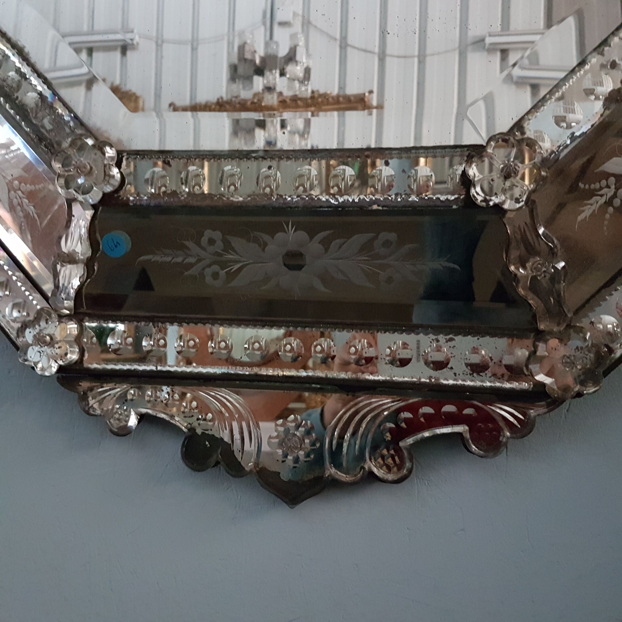 Venitian mirror - 118x72cm