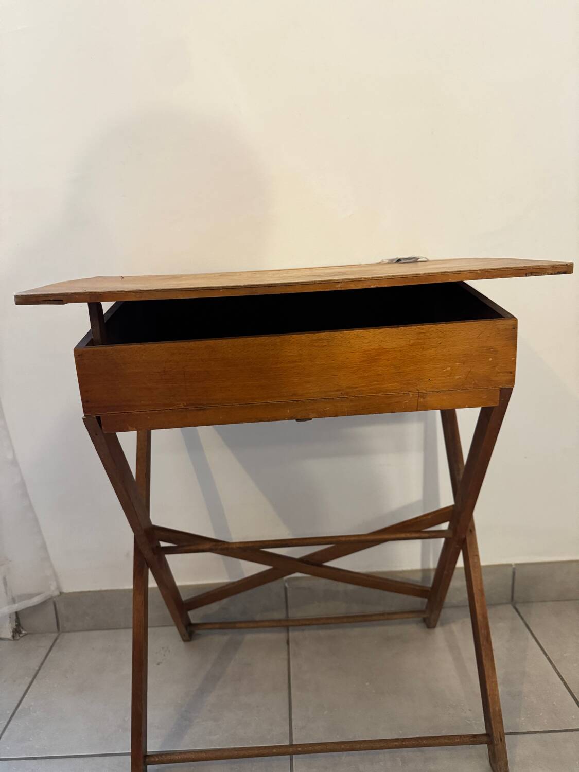 Bureau et chaise pliable enfant vintage