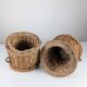 Rustic Pair of Spanish Andalusian Woven Esparto Baskets 1960s