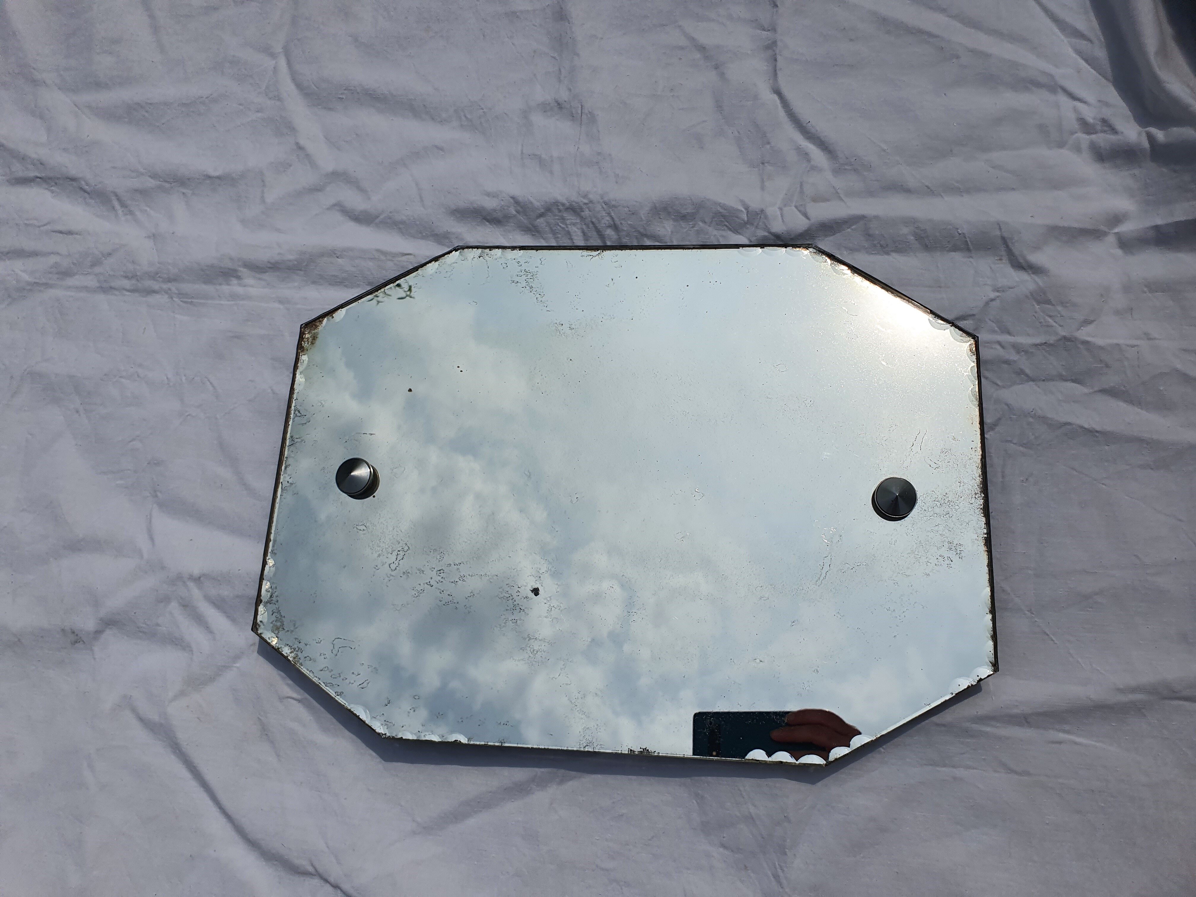 Art Deco beveled mirror