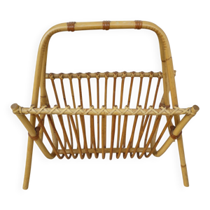 porte revues en rotin