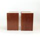 Set Of 2 Square Bedside Tables In Mahogany, Czechoslovakia 1970s