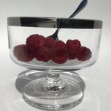 4 Ice cream or fruit salad bowls with mirror edge