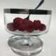 4 Ice cream or fruit salad bowls with mirror edge