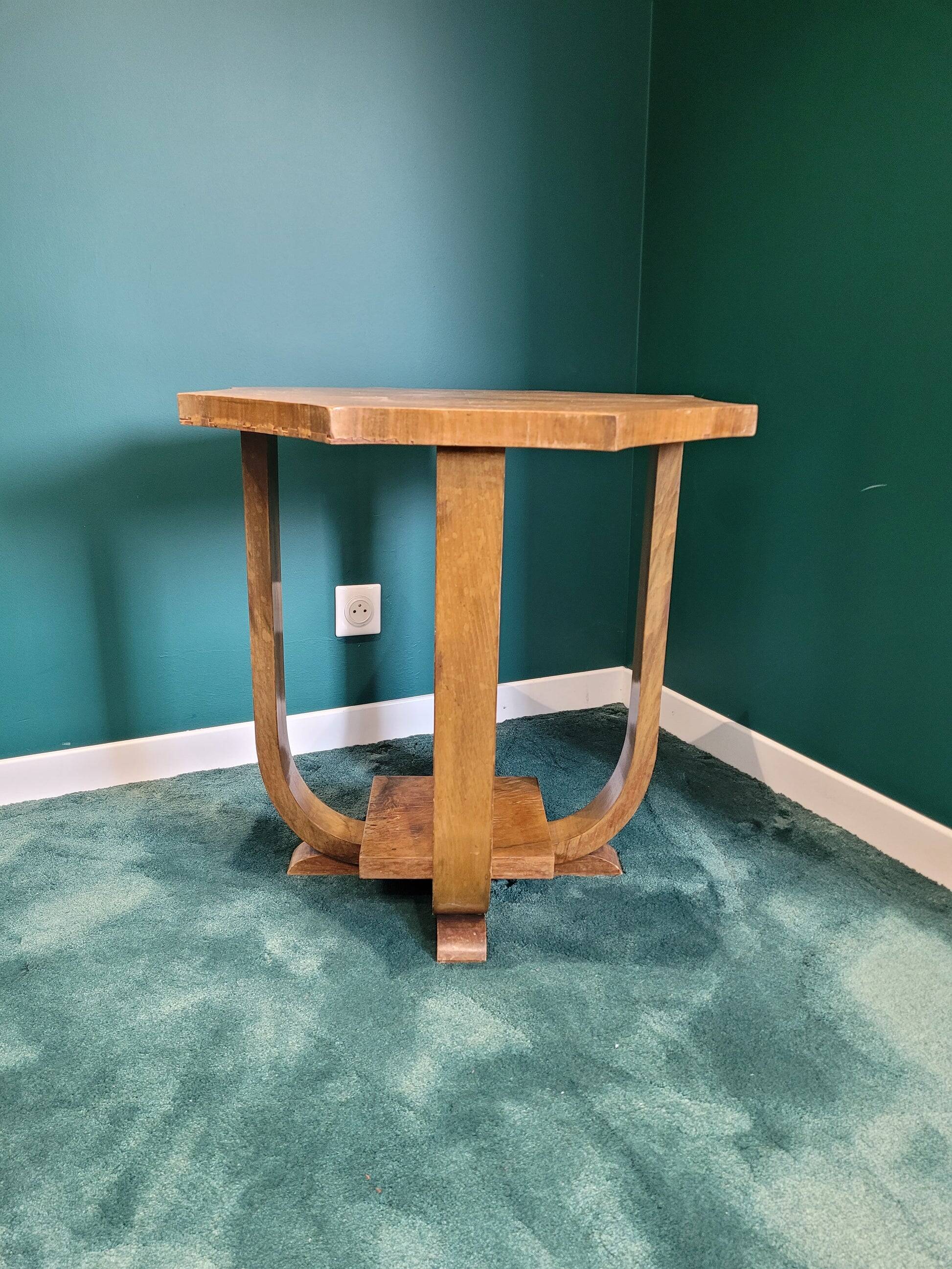 Octagonal Art Deco side table