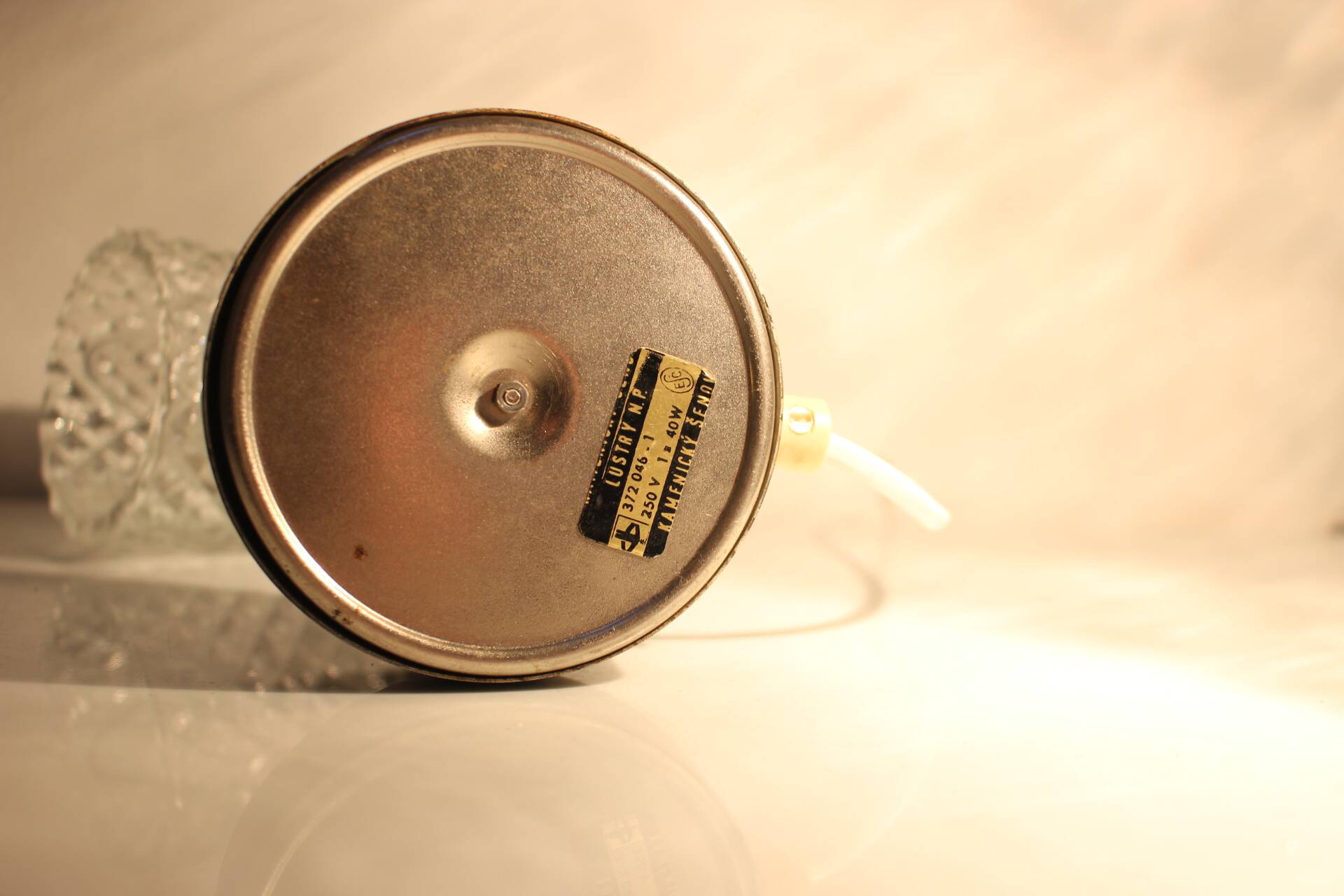 1960s Pair of Table Lamps by Kamenický Šenov, Czechoslovakia