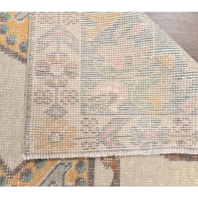 1970s Vintage Turkish Hand-Knotted Area Rug 134x221