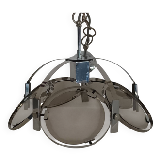 Suspension anneaux space âge 1970