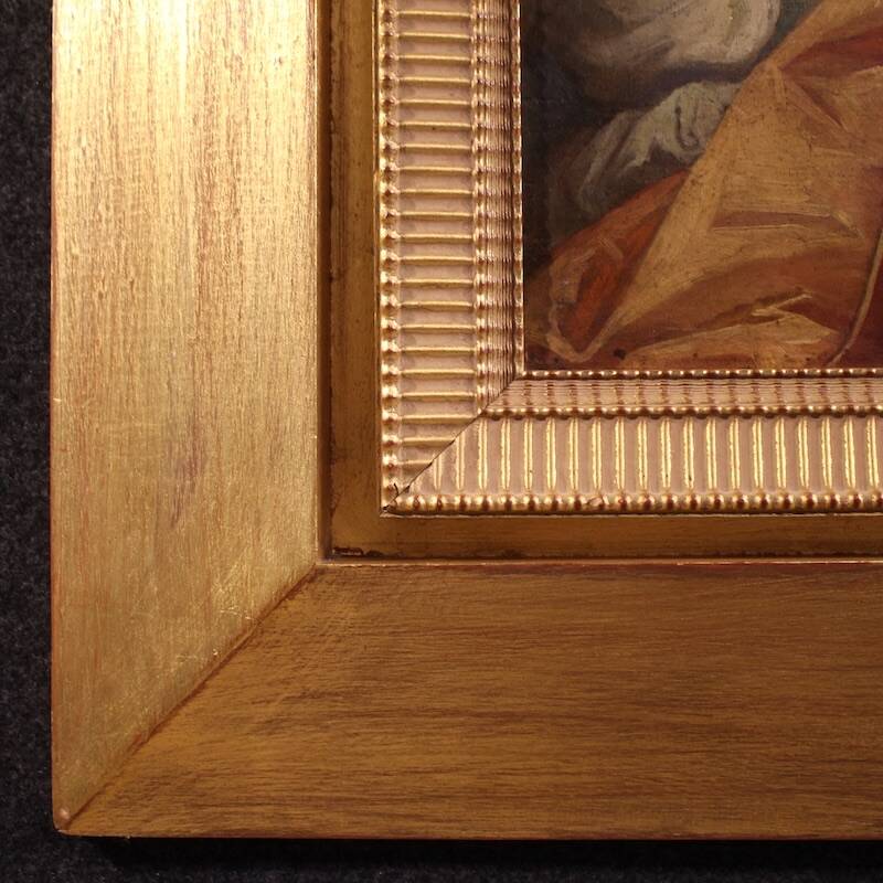 Painting signed Pompeo Massani, Allegory of Victory
