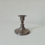 Vintage pewter candle holder
