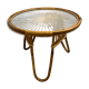 Table basse rotin vintage