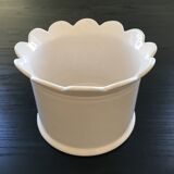White corolla flowerpot
