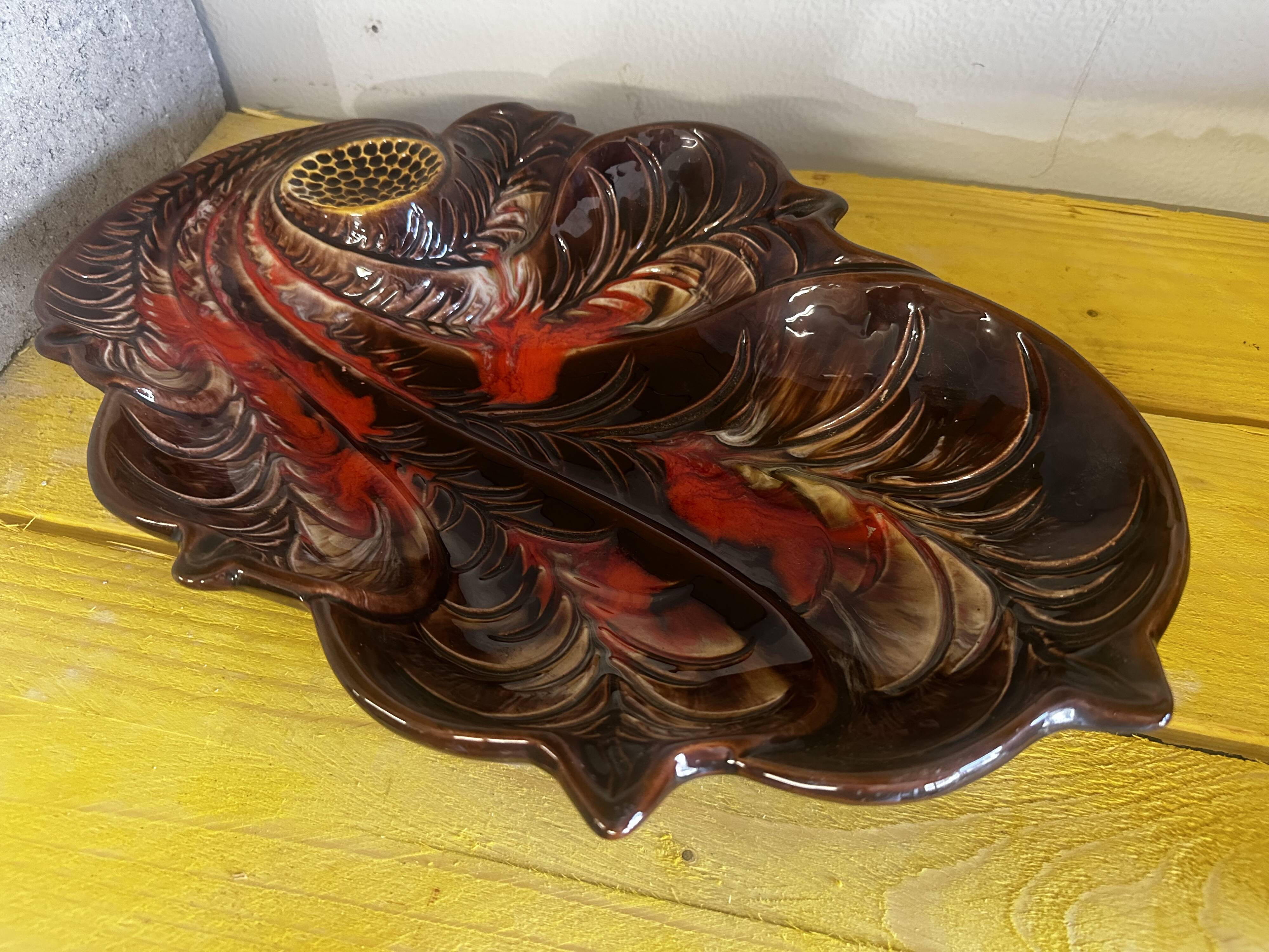 Large Fruit Bowl - Ceramic Centerpiece Vallauris 60s