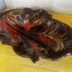 Large Fruit Bowl - Ceramic Centerpiece Vallauris 60s