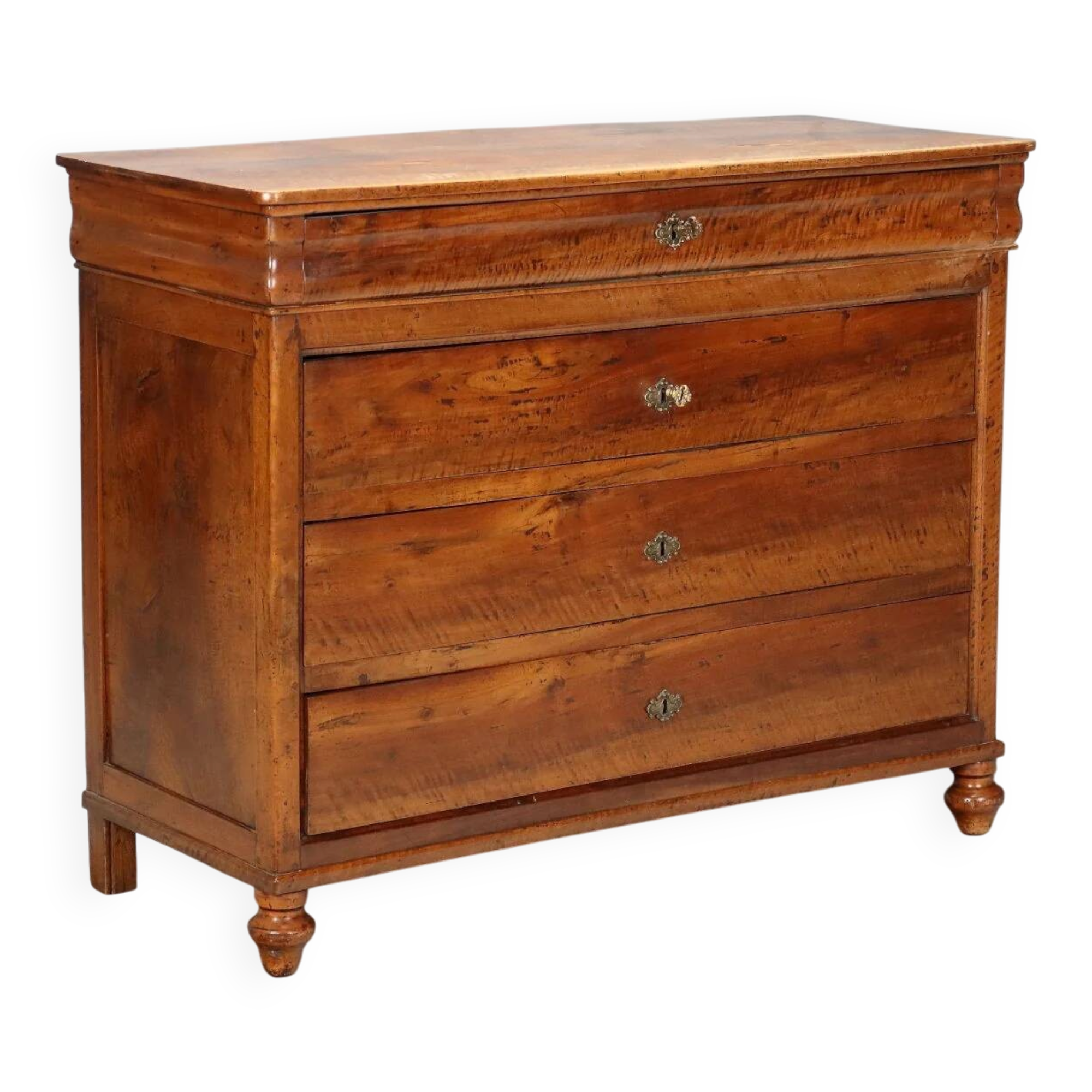Carlo X commode in walnut - Italy 19th century