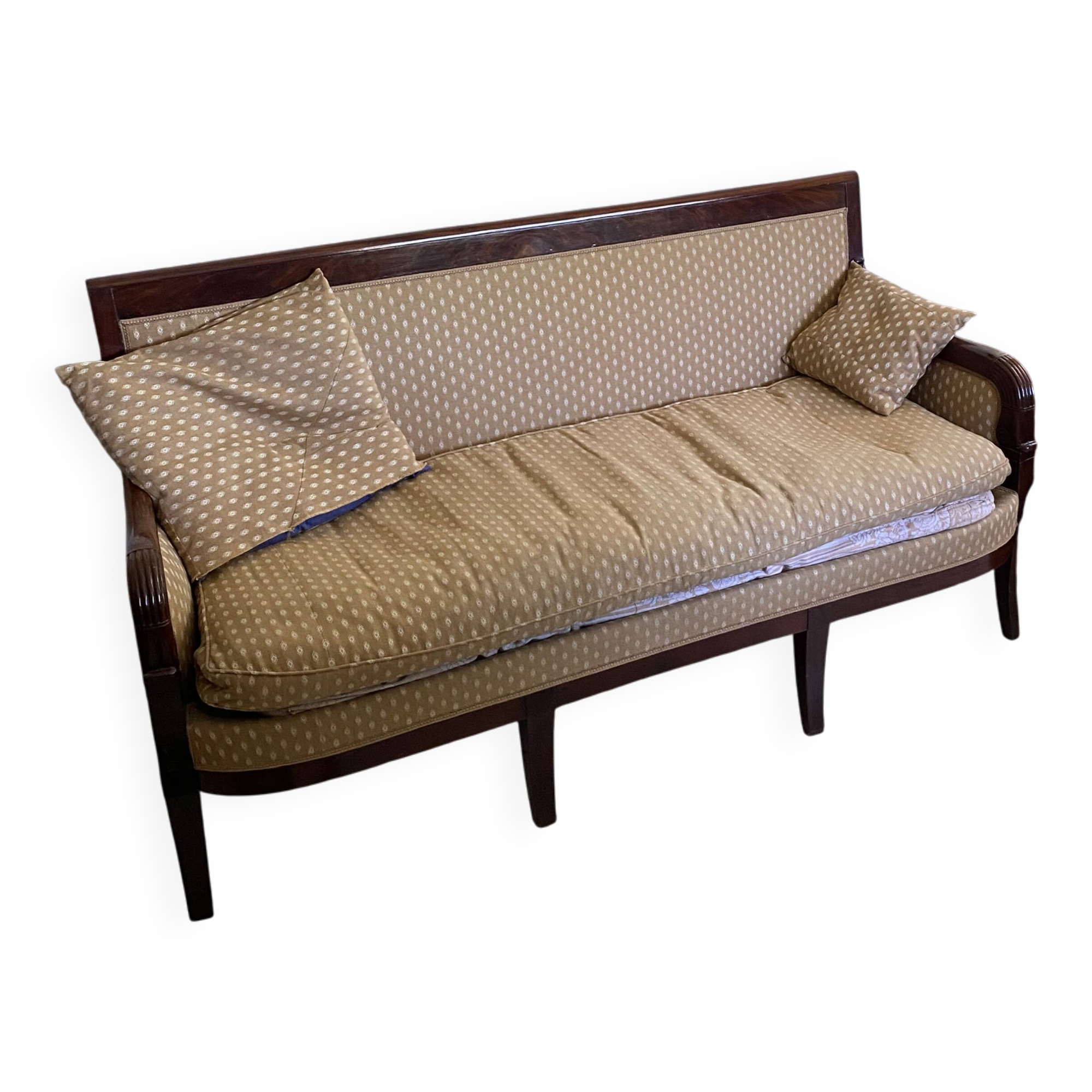 Early 19th century varnished mahogany sofa
