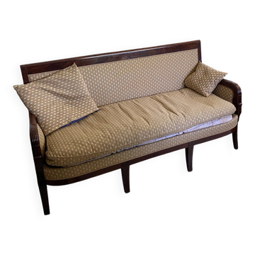 Early 19th century varnished mahogany canapé