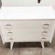 Commode scandinave 1960 3 tiroirs relookées laiton bakélite