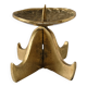 Brutalist vintage brass candlestick