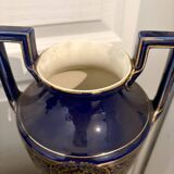 Lot 3 amphora vase boch keramis 1890 bfk fireplace garniture sèvres art deco