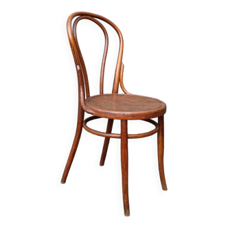 Chaise bois courbé signée J&J Kohn, Vienne 1930