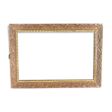 Old frame wood and stucco patinated and gilded