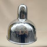 Industrial swan neck desk lamp 1950 in polished metal Bauhaus type