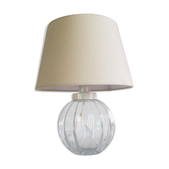 Lampe boule en verre soufflé mathias vintage