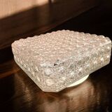 Square glass flush mounting ceiling light lamp