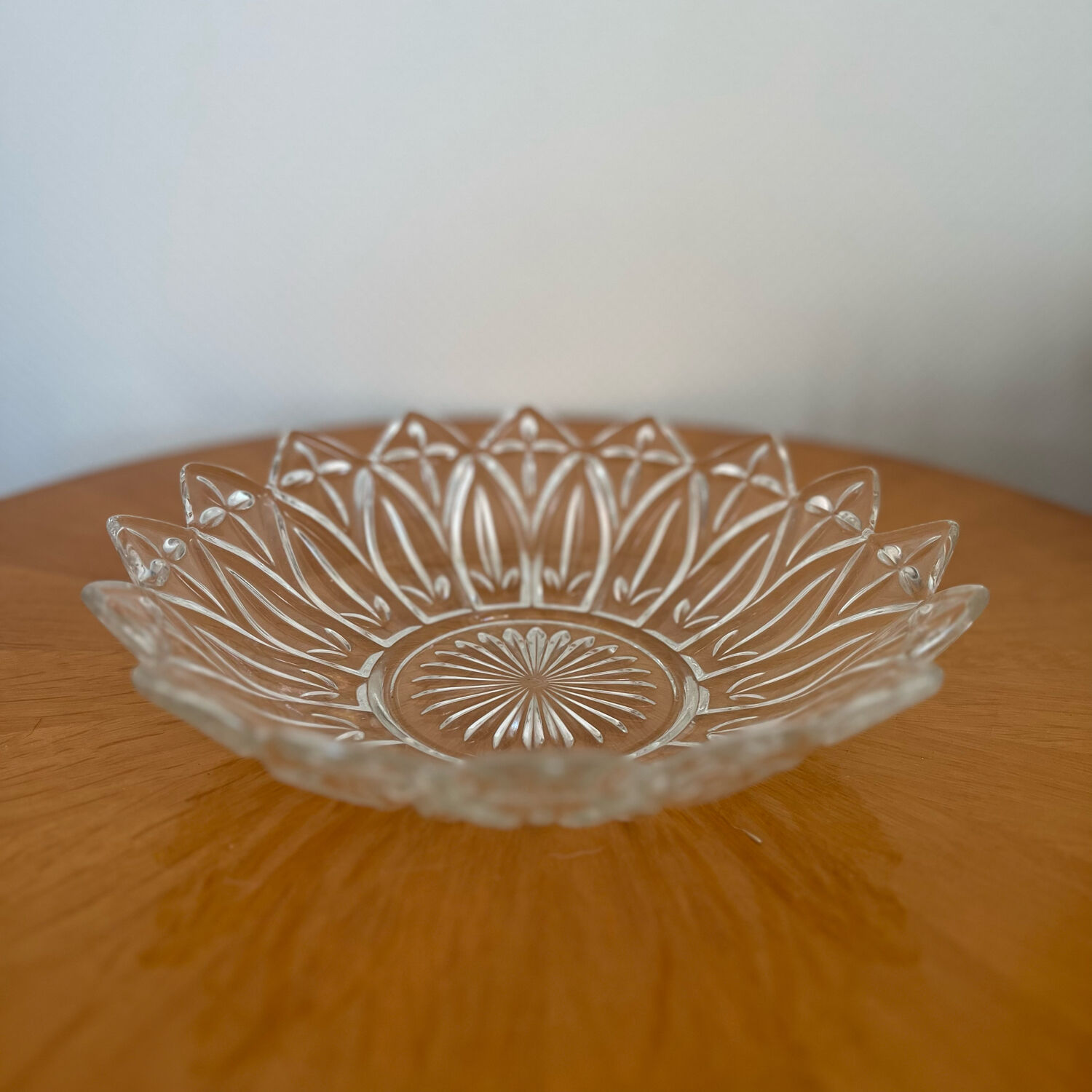 Vintage cut glass dish 1960