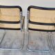 Série de 4 chaises Marcel Breuer modèle B32 signé Italy