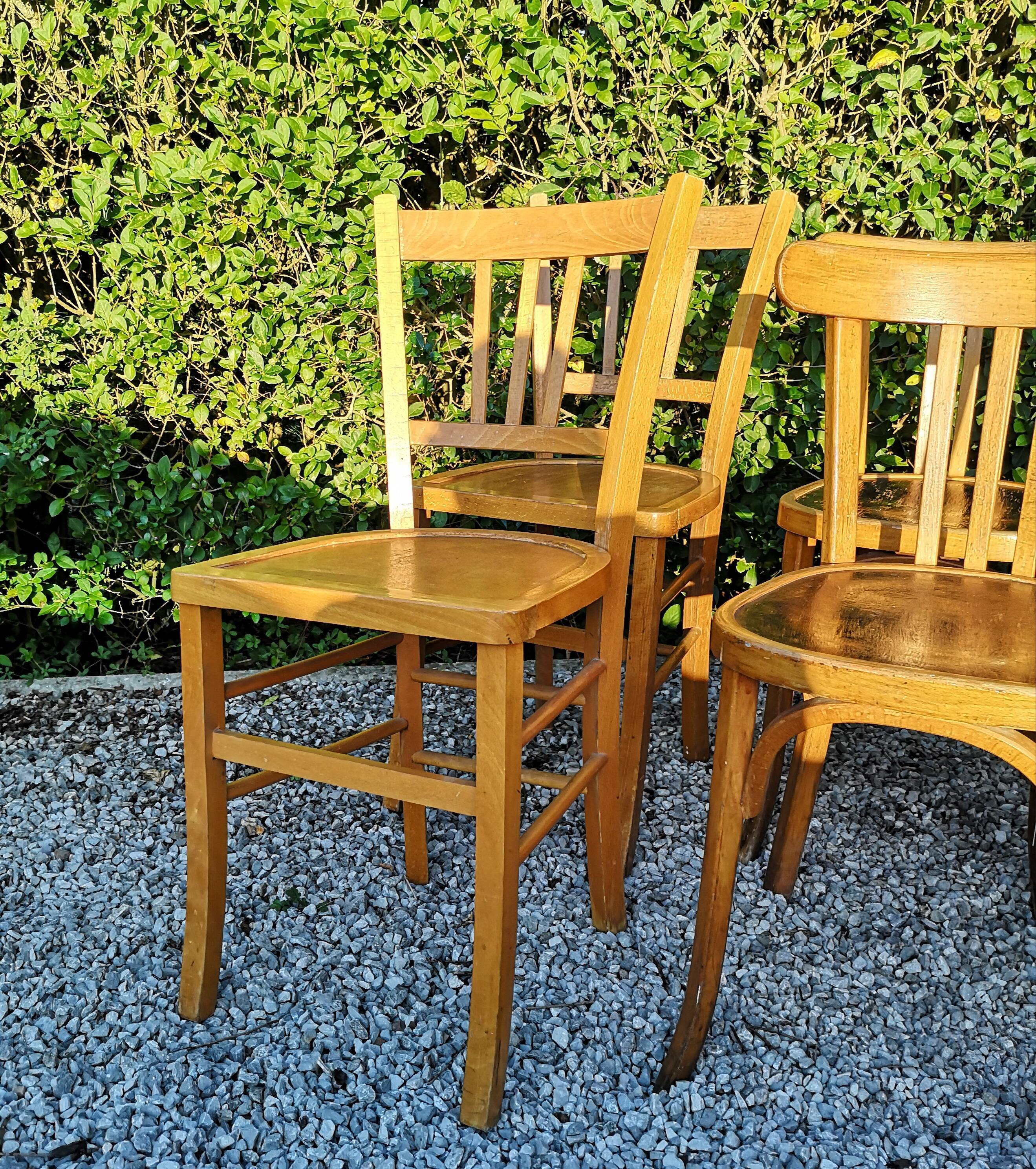 Set of 8 chairs Bistro mismatched