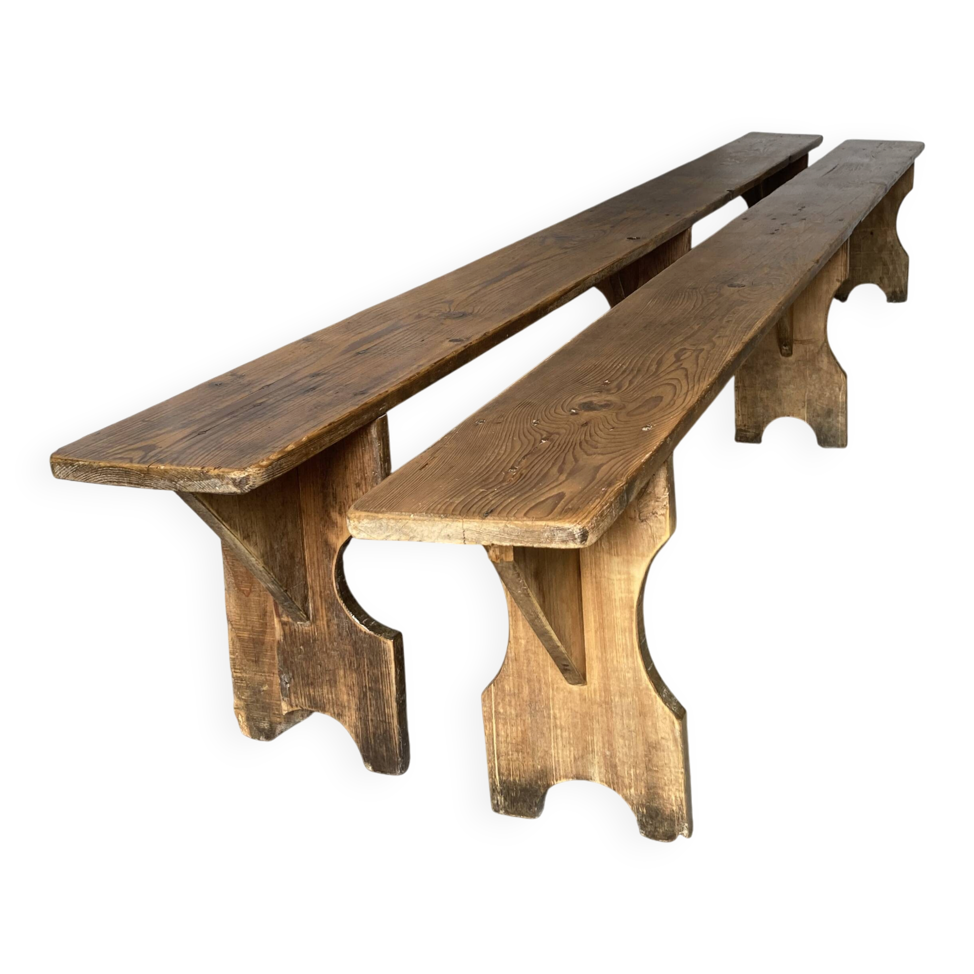 Paire de bancs campagnards 300cm