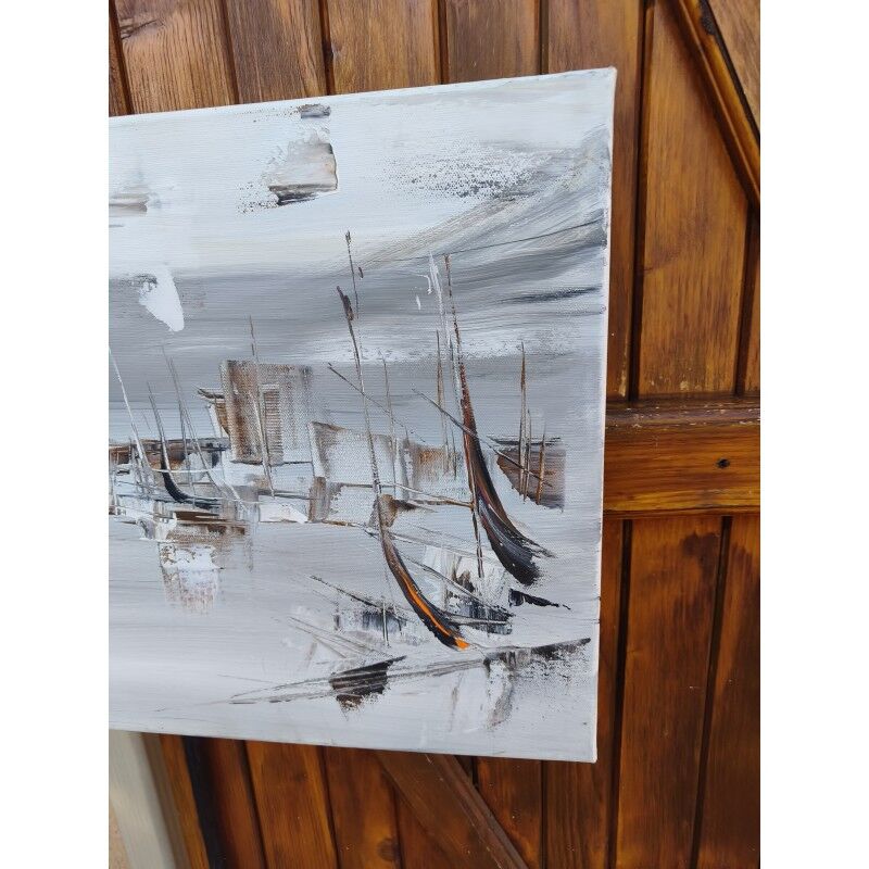 3 marine oil paintings by Robert Moifrai