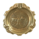 Brass deer-patterned ashtray