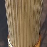 Lampadaire halogène en laiton doré années 80