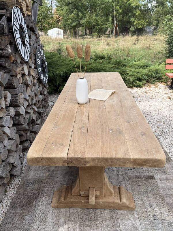 Table monastère chêne massif 220cm