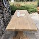 Monastery table, solid oak, 220cm.