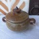 Enamelled stoneware candy box
