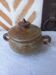 Enamelled stoneware candy box